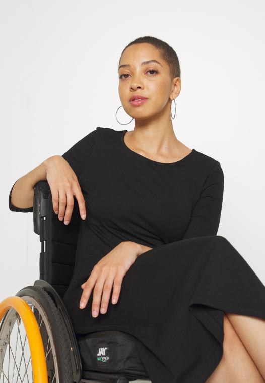 Anna Field kvinner jersey kjole svart P266L181