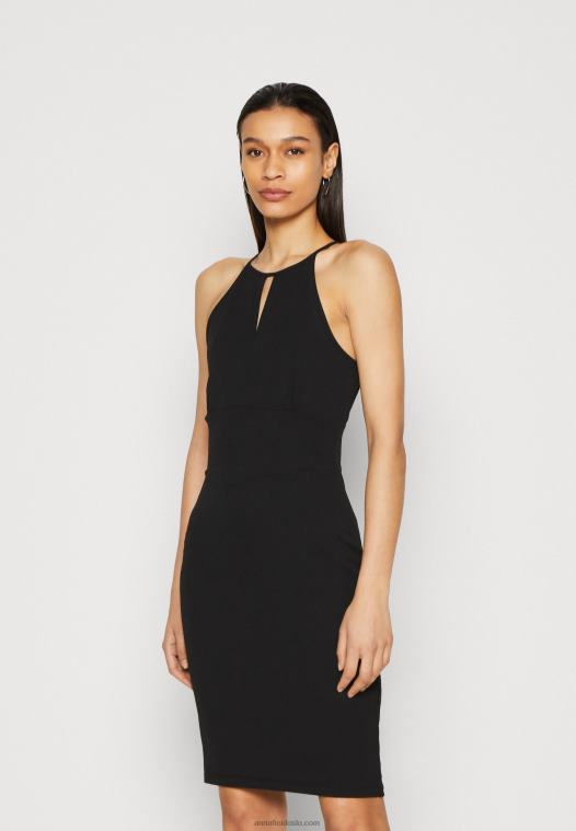 Anna Field kvinner jersey kjole svart P266L188