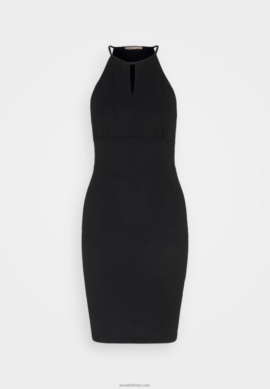 Anna Field kvinner jersey kjole svart P266L188