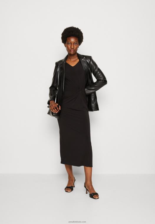 Anna Field kvinner jersey kjole svart P266L48