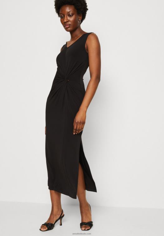 Anna Field kvinner jersey kjole svart P266L48