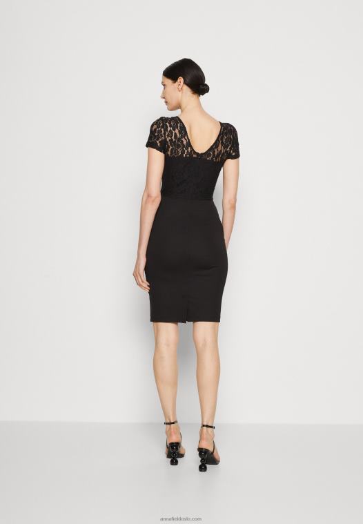 Anna Field kvinner jersey kjole svart P266L58