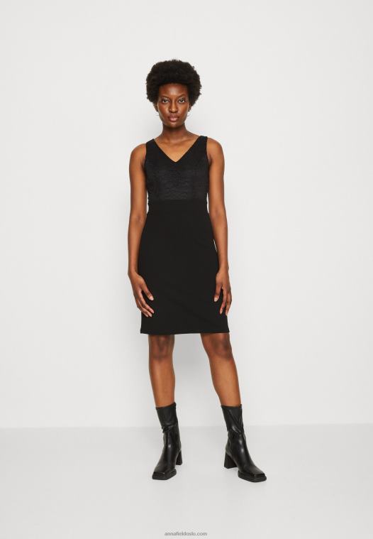 Anna Field kvinner jersey kjole svart P266L63