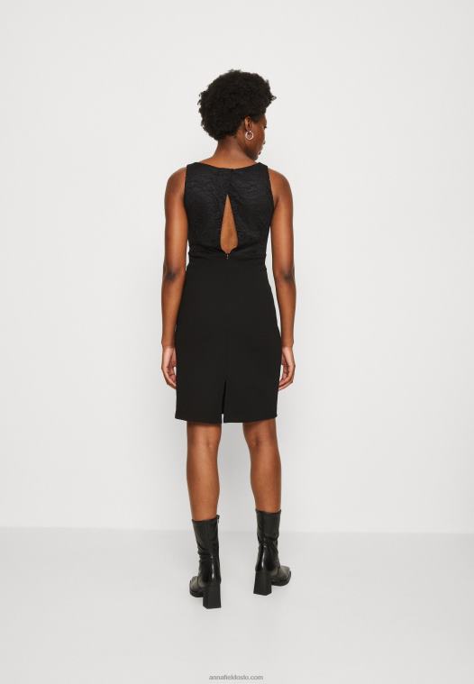 Anna Field kvinner jersey kjole svart P266L63