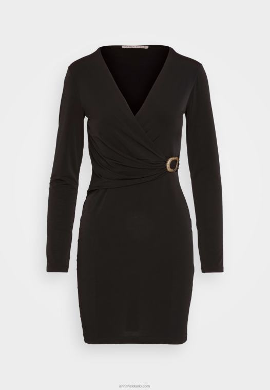 Anna Field kvinner jersey kjole svart P266L66