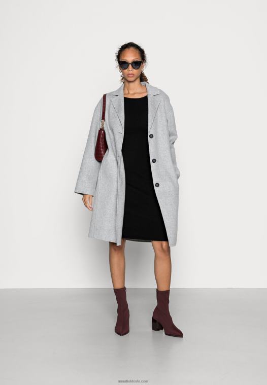 Anna Field kvinner offener rcken bodycon mini strickkleid shift dress black P266L193