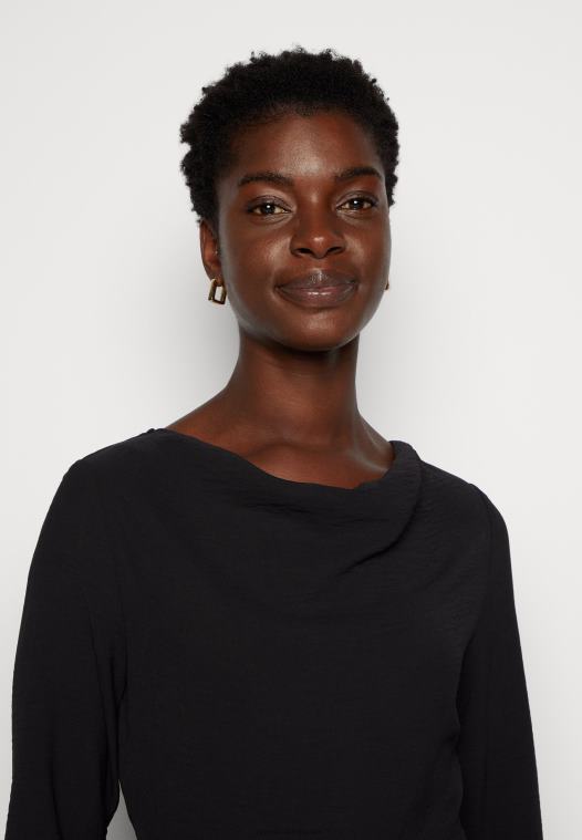 Anna Field kvinner skiftekjole svart P266L192