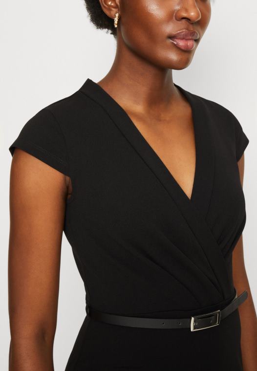 Anna Field kvinner skiftekjole svart P266L198