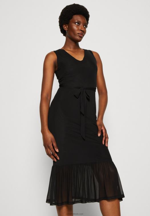 Anna Field kvinner skiftekjole svart P266L208