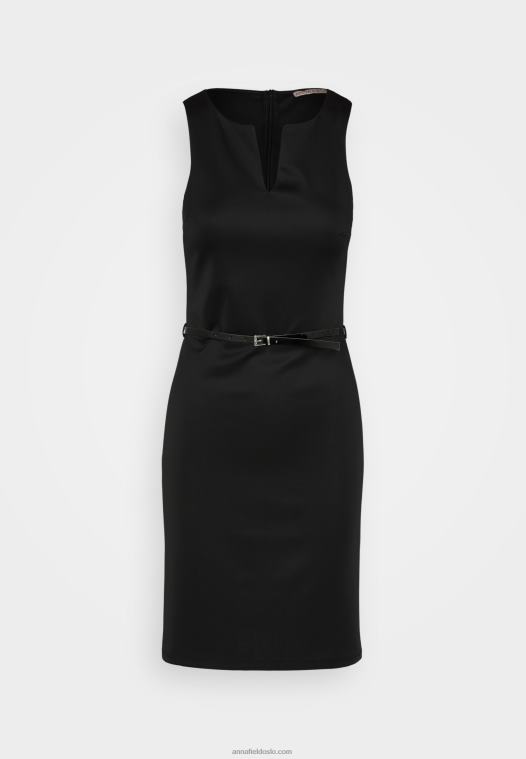 Anna Field kvinner skiftekjole svart P266L211