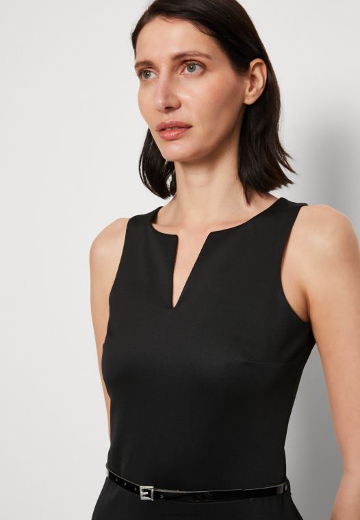 Anna Field kvinner skiftekjole svart P266L211