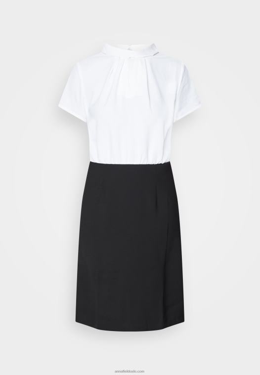 Anna Field kvinner skiftekjole svart/hvit P266L200