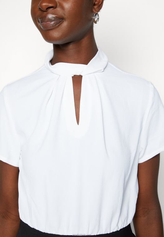 Anna Field kvinner skiftekjole svart/hvit P266L200