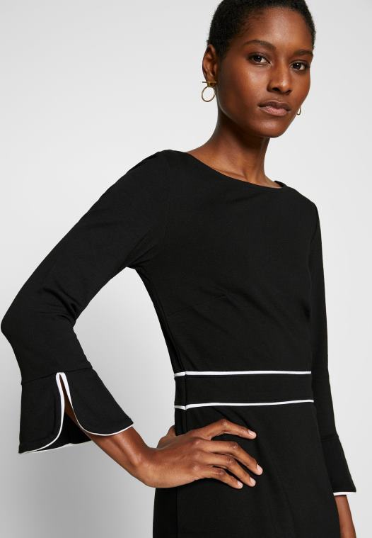 Anna Field kvinner skiftekjole svart/hvit P266L98