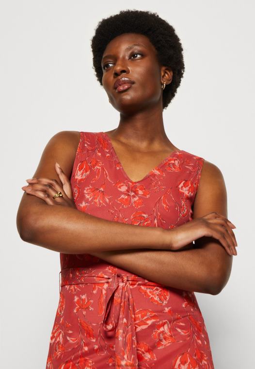 Anna Field kvinner skiftkjole beige/rosa/flerfarget P266L212