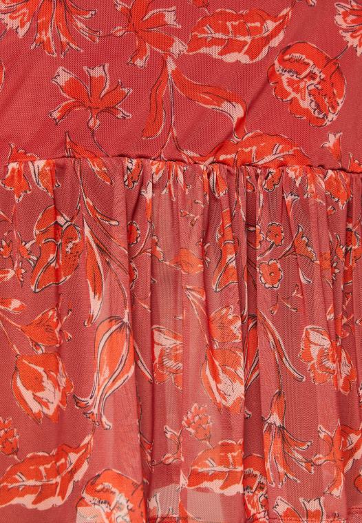 Anna Field kvinner skiftkjole beige/rosa/flerfarget P266L212