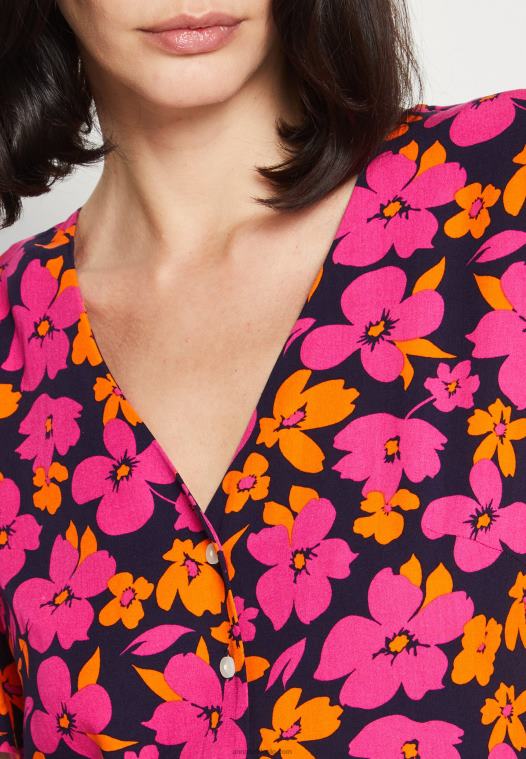 Anna Field kvinner skjortekjole rosa/oransje P266L90