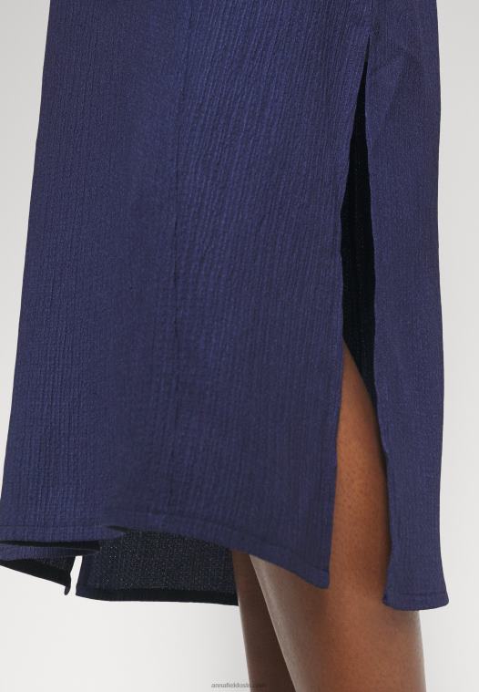 Anna Field kvinner v front strandkjole maxikjole blå P266L220