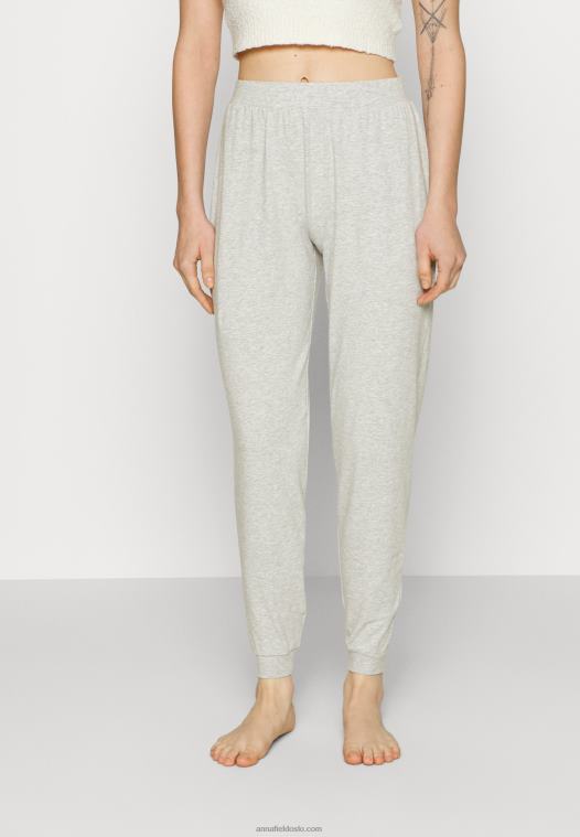 Anna Field kvinner 2 pakke pysjamasbukser rosa/grå P266L1076