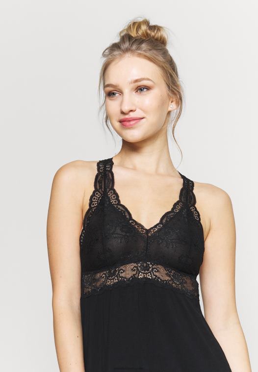 Anna Field kvinner anna viskosekjole svart nattkjole P266L1049