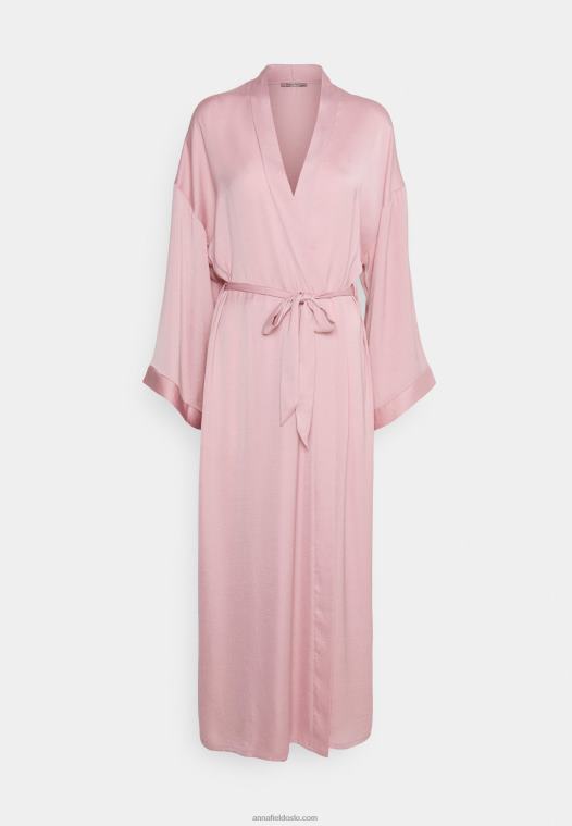 Anna Field kvinner brude morgenkåpe morgenkåpe rosa P266L1080