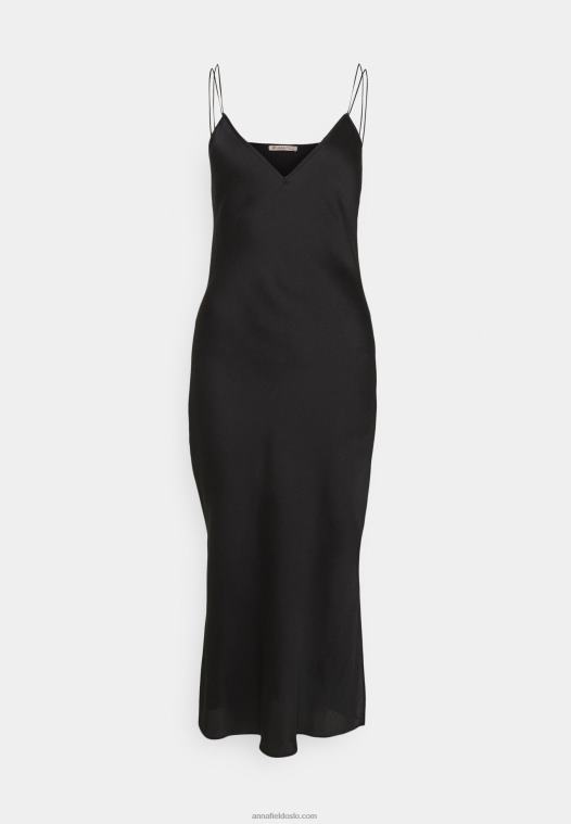 Anna Field kvinner brude nattkjole svart P266L1040
