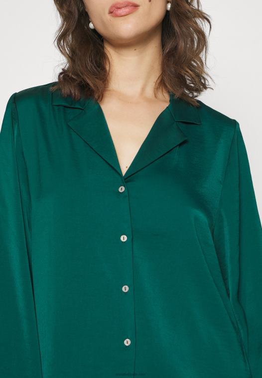 Anna Field kvinner gaveeske pj sett pyjamas grønn P266L1064