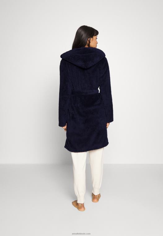 Anna Field kvinner morgenkåpe blå P266L1077