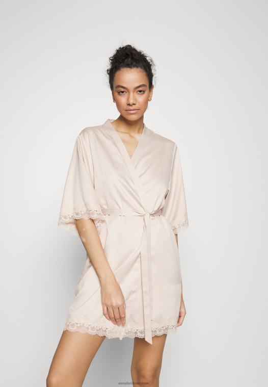 Anna Field kvinner morgenkåpe off-white P266L1078