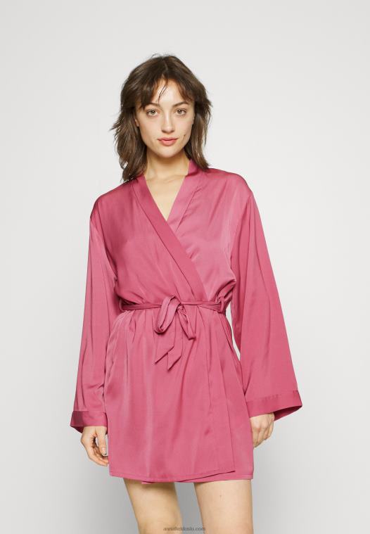 Anna Field kvinner morgenkåpe rosa P266L1081