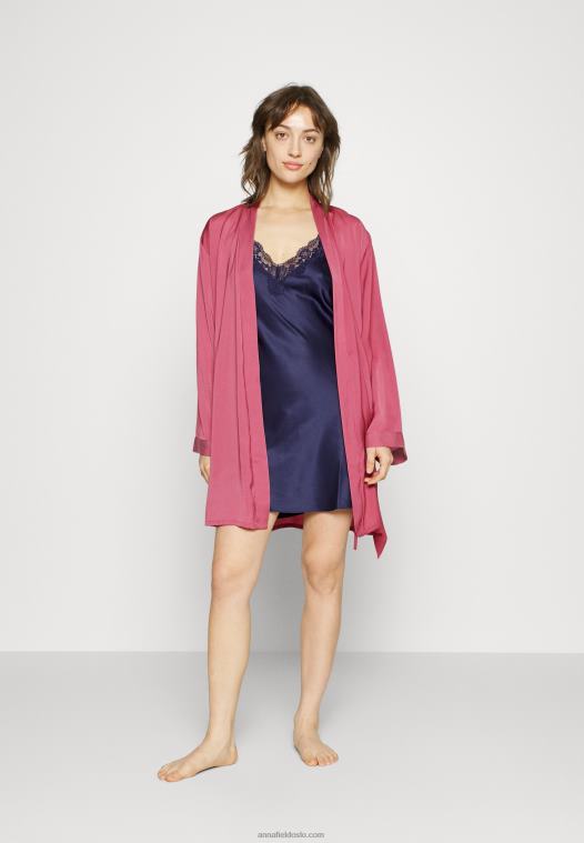 Anna Field kvinner morgenkåpe rosa P266L1081