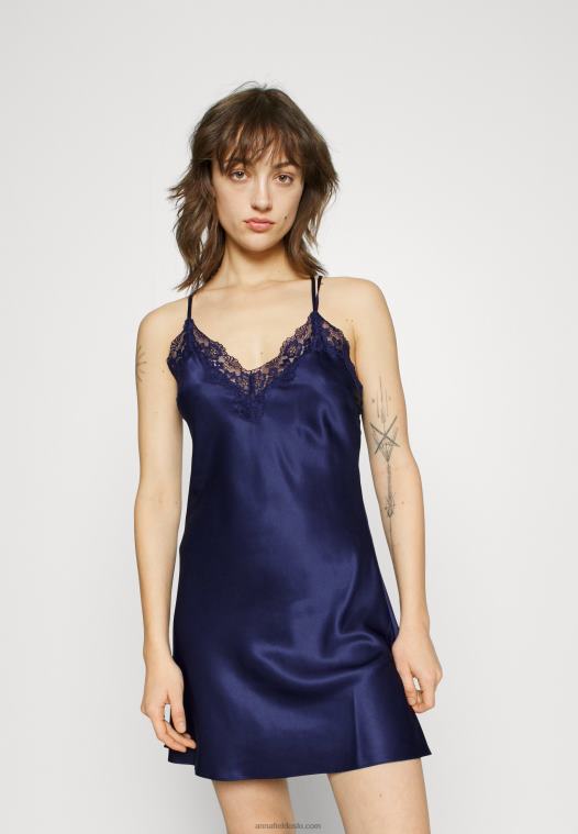 Anna Field kvinner nattkjole blå P266L1048