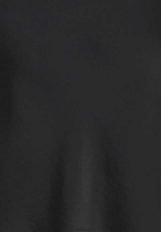 Anna Field kvinner nattkjole i hamret sateng svart P266L1050