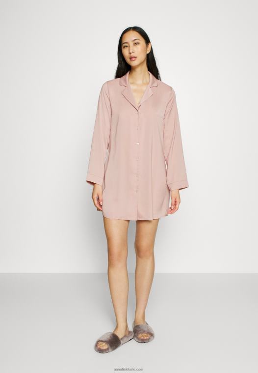 Anna Field kvinner nattkjole rosa P266L1051