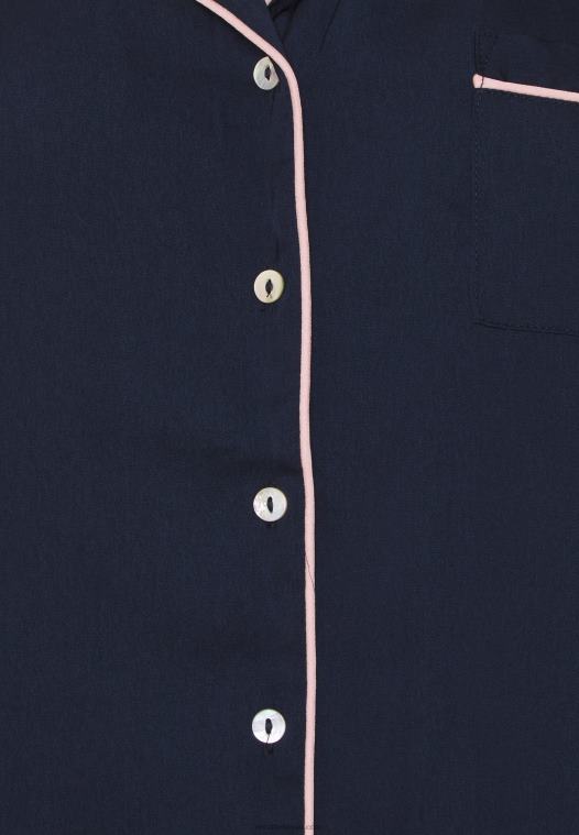 Anna Field kvinner pyjamassett mørkeblått P266L1074