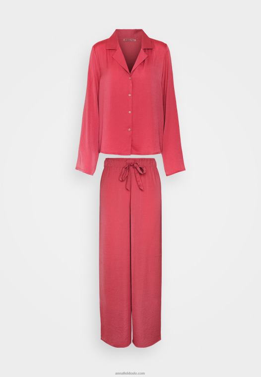 Anna Field kvinner pyjamassett rosa P266L1065