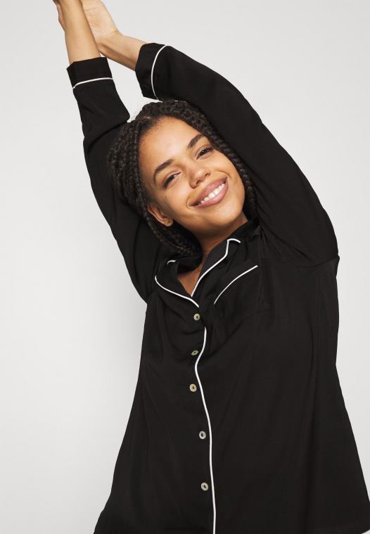 Anna Field kvinner pyjamassett svart P266L1072