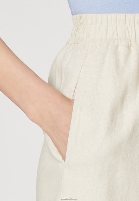Anna Field kvinner lin mix shorts beige P266L857
