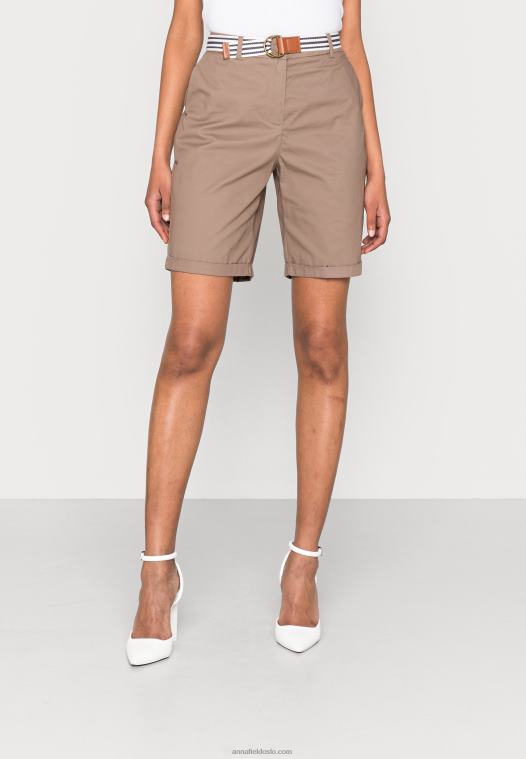 Anna Field kvinner shorts taupe P266L859