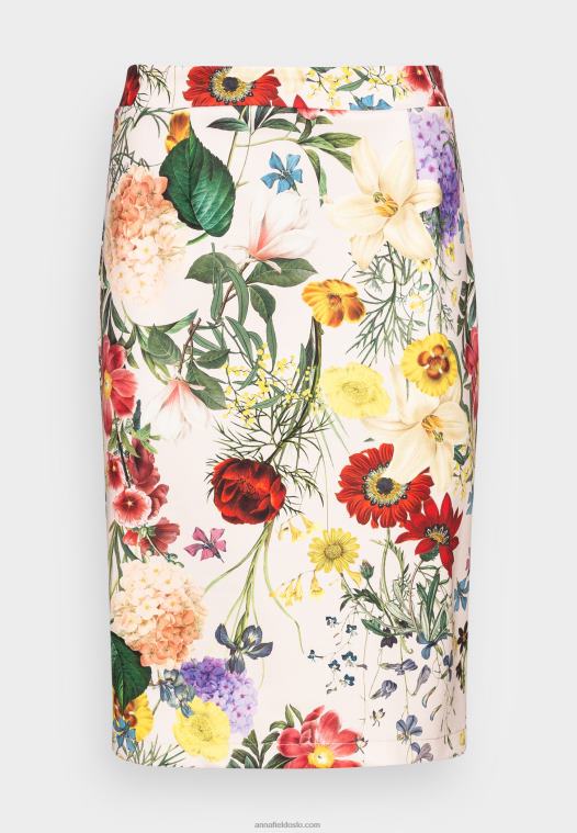 Anna Field kvinner blyantskjørt lys rosa/flerfarget P266L798