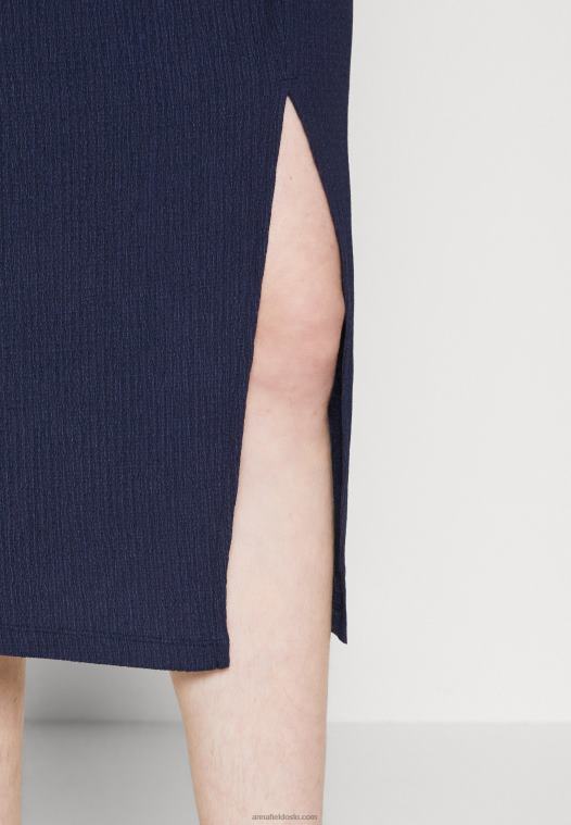 Anna Field kvinner blyantskjørt mørkeblått P266L810