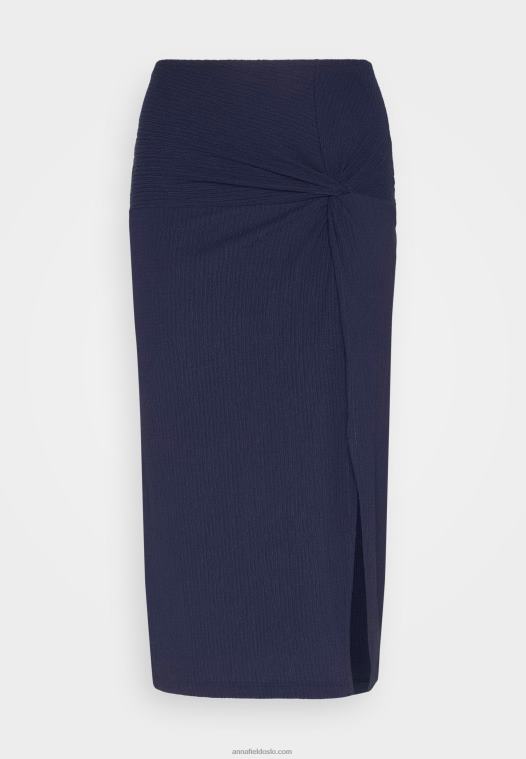 Anna Field kvinner blyantskjørt mørkeblått P266L810