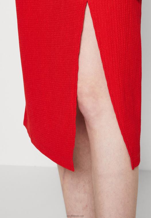 Anna Field kvinner blyantskjørt rødt P266L809