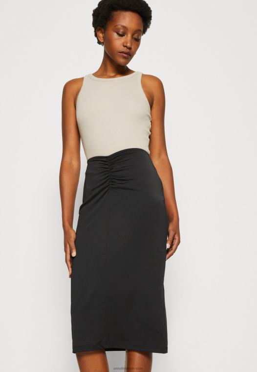 Anna Field kvinner blyantskjørt svart P266L802