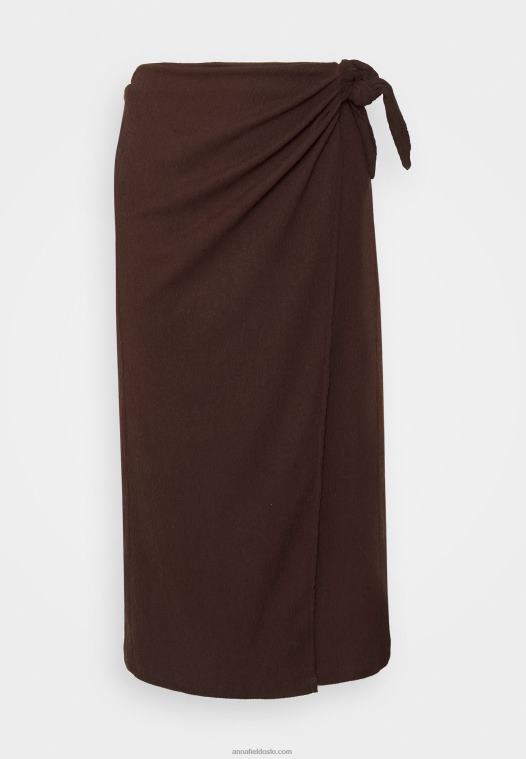 Anna Field kvinner brunt skjørt P266L781