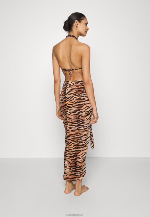 Anna Field kvinner geo print sarong 917 flerfarget omslagsskjørt flerfarget P266L812