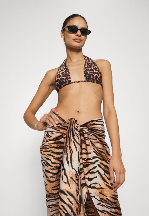 Anna Field kvinner geo print sarong 917 flerfarget omslagsskjørt flerfarget P266L812