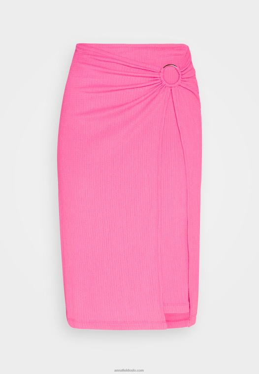 Anna Field kvinner omslagsskjørt rosa P266L805