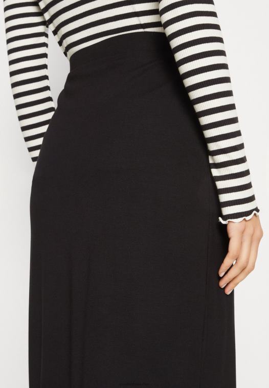 Anna Field kvinner omslagsskjørt svart P266L813