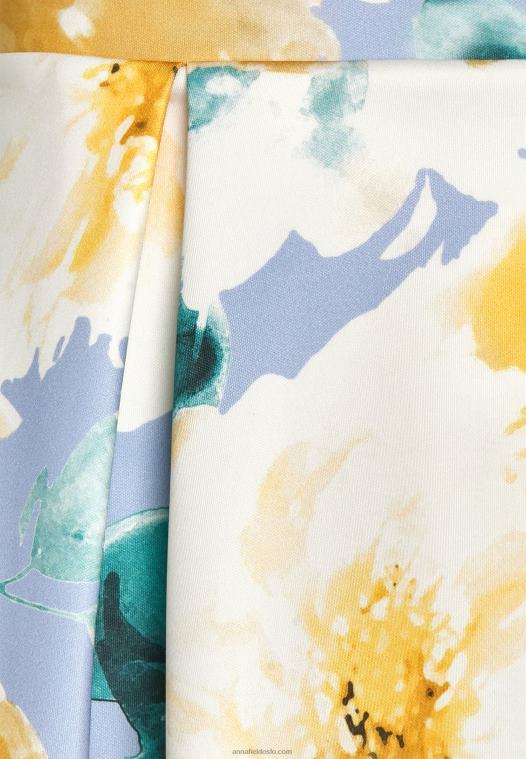 Anna Field kvinner plissert skjørt flerfarget P266L775